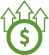 increased money value icon