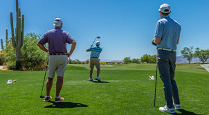 Golf players at the 10th annual Pima Federal Golf Classic.